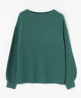 ANY 【洗える】カシミヤブレンドガーターニット グリーン