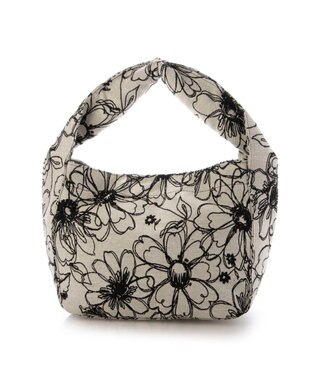 UNBILLION カシュカシュ cache cache / フラワー＆アニマル柄ワンハンドルバッグ アイボリー