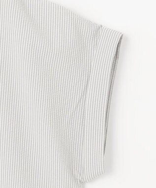 ANY 【洗濯機可】サッカーストライプワンピース グレーストライプ