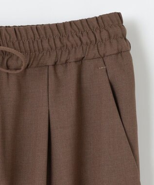 ANY 【洗濯機可/接触冷感/UVケア】イージーケアライトストレッチテーパードパンツ ブラウン