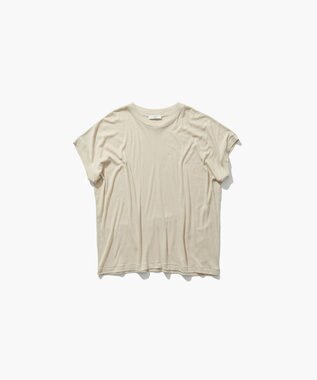 ATON COTTON LINEN FRAISE | オーバーサイズＴシャツ BEIGE