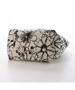 UNBILLION カシュカシュ cache cache / フラワー＆アニマル柄ワンハンドルバッグ アイボリー