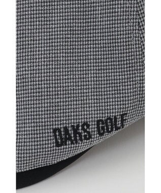 DAKS DAKS GOLFハウンドトゥース ハンティングキャップ ブラック