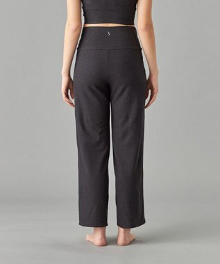 Chacott Peach Mokuストレートパンツ ダークグレー杢