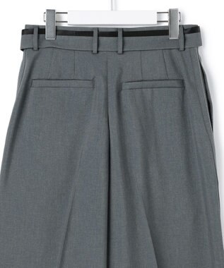 ICB 【WEB＆一部店舗限定】 SerikaWorsted ワイドストレートパンツ ミディアムグレー