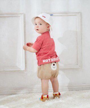 MIKI HOUSE HOT BISCUITS 【70-90cm】 顔ドンシリーズ ブルマ ベージュ