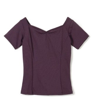 Chacott ハーフスリーブトップ ブラックベリー