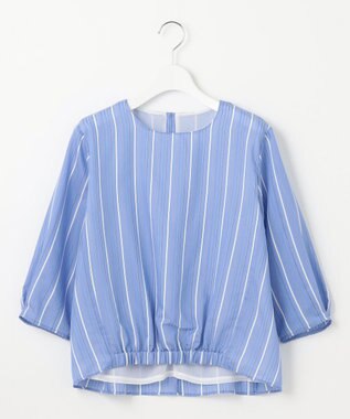 J.PRESS LADIES L 【WEB限定カラーあり】ランダムシアーストライプ カットソー ブルー系1