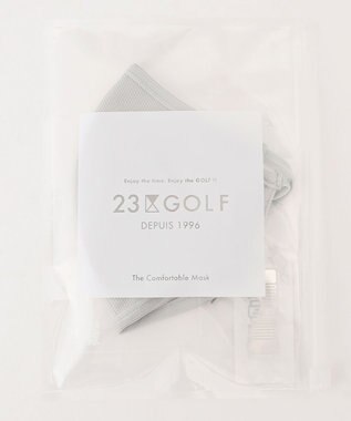 23区GOLF お肌へのやさしさとスタイリッシュさを両立【UNISEX】【保湿/日本製】マスク グレー系