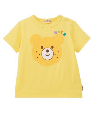 MIKI HOUSE HOT BISCUITS 【80-120cm】カラフルビーンズ フェイスプリント 半袖Tシャツ