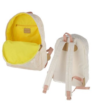 tsumori chisato CARRY スカラップ 刺繍 バックパック リュック A4サイズ対応 ベージュ