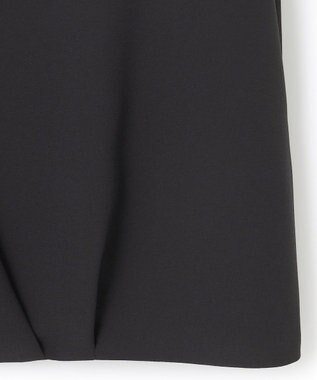 ICB 【洗える】 ストレッチジョーゼット カシュクールブラウス ブラック系