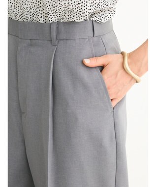 Green Parks きれいシルエットパンツ（ワイドストレート） Gray