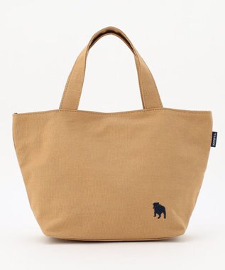 J.PRESS LADIES 【完全受注生産】ポーチ付き キャンバス ミニトートバッグ ベージュ×グレーチェック系
