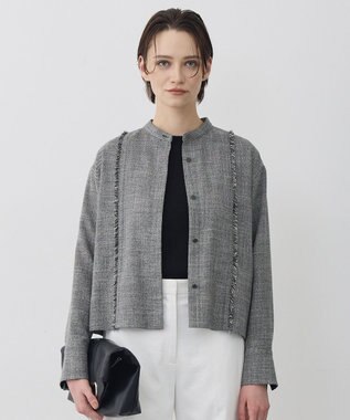 ICB L 【先行予約】ライトスラブツイード シャツジャケット