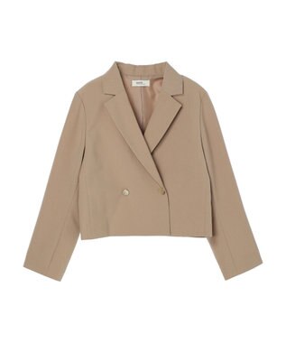 earth music&ecology ショートテーラードジャケット Beige