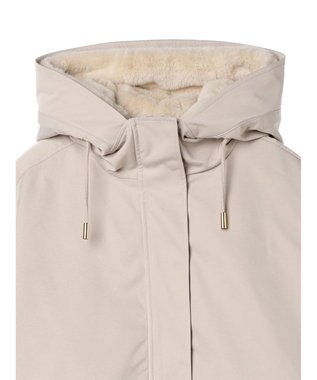 earth music&ecology マルチウェイマウンテンパーカー（ファー） Beige