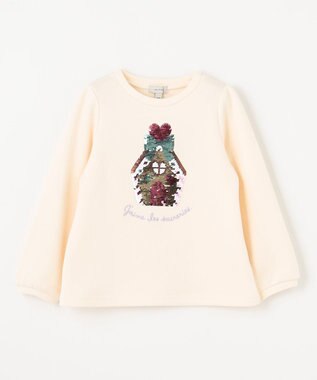 ANY KIDS 裏シャギーミラクルスパンコールトレーナー エクリュ（お菓子の家×香水）