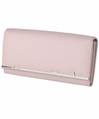 tsumori chisato CARRY クロスエンボス 長財布 ピンク
