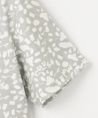 PW CIRCULUS 【MEN】【ストレッチ】アニマルプリント ロゴ モックネック シャツ ホワイト系5