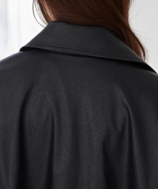 WEGO ヴィンテージライクPUフライトジャケット ブラック