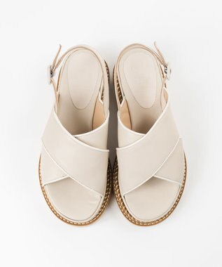 BONTRE 【LucaGrossi/ルカグロッシ】厚底クロスベルトサンダル/H300S-US トープ