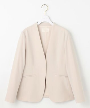 ANY SIS 【洗える】セレモニーダブルクロス カラーレス ジャケット ライトベージュ