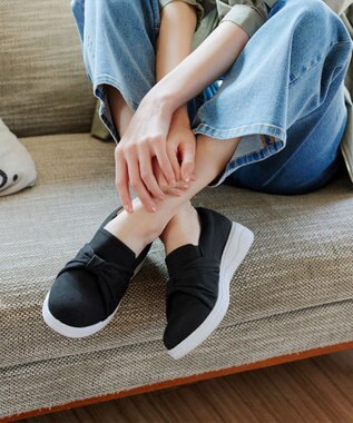 Tiaclasse 【安田美沙子さん着用】キャンバスリボンスリッポン ブラック