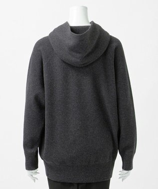 23区 S 【R(アール)】マイクロンメリノウール ニットフーディー チャコールグレー系