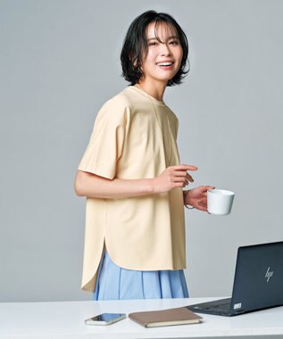 接触冷感/ストレッチ】BEAUTY FORM フォルムＴシャツ / UNFILO