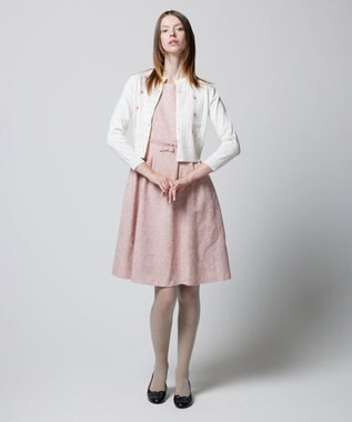 TOCCA 【洗える！】TINY ROSE KNIT カーディガン アイボリー系