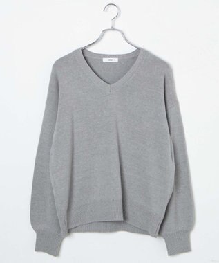 WEGO 【SCHOOL ITEM】ニットプルオーバー 杢グレー