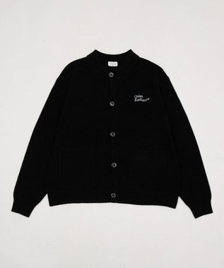 WEGO 【ユニセックス着用ITEM】ワンポイントニットシャツ（LS） スミクロ