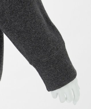 23区 S 【R(アール)】マイクロンメリノウール ニットフーディー チャコールグレー系