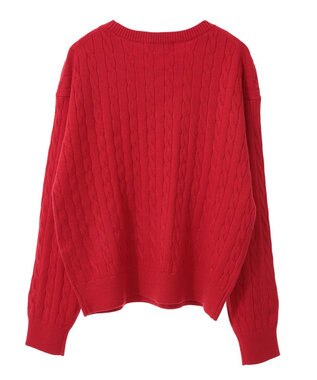 AMERICAN HOLIC バイパチケーブルニットプルオーバー Red