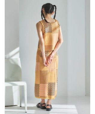 Green Parks ■ＥＳＣＡＲ　ダブルジャカードニットスカート Orange