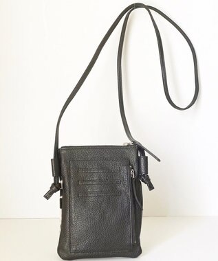 Hekhèr Le Style de Vie 【日本製】ハラコ×シュリンクレザー スマートフォンポシェット ダルメシアン