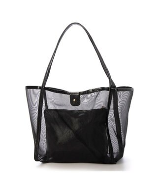UNBILLION カシュカシュ cachecache / チュールメッシュビッグトート ブラック