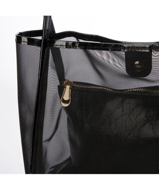 UNBILLION カシュカシュ cachecache / チュールメッシュビッグトート ブラック