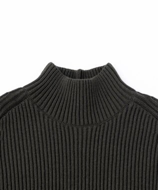 UNFILO MENS バルキー タートルネック ニット カーキ