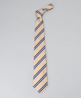 GOTAIRIKU GOTAIRIKU別注【日本製】シルク ネクタイ_ストライプ ベージュ系1