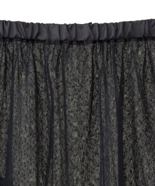 earth music&ecology ドットチュールスカート Black