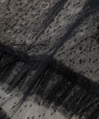 earth music&ecology ドットチュールスカート Black