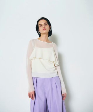 GRACE CONTINENTAL フリルキャミソール キナリ