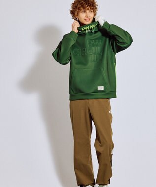 PW CIRCULUS 2025 NEW！【MEN】デタッチャブルフーディ ゴルフ カーキ系