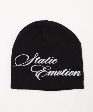 WEGO スプレープリントシングルニットワッチ ブラック