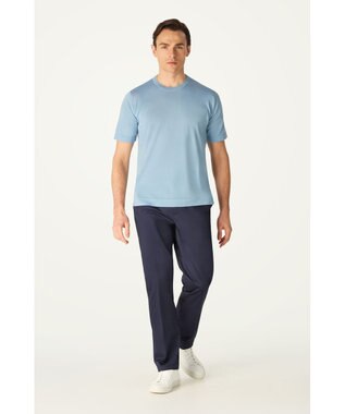 DAKS John Smedley for DAKS ハウスストライプTシャツ シーグラス