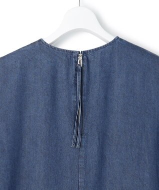 ICB L ナチュラルソフトデニム ノースリーブワンピース バイオデニム