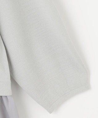 ANY SIS 【洗える】ファブリックコンビ ニット ミント