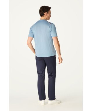 DAKS John Smedley for DAKS ハウスストライプTシャツ シーグラス